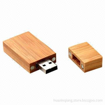 USB Drive, Wood Material, 128MB-64GB Capacity, Color Custom, Logo Design, USB2.0/3.0
